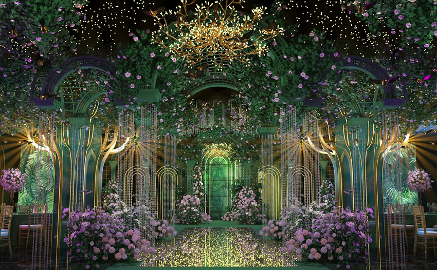 苍南奇妙森林婚礼堂效果展示